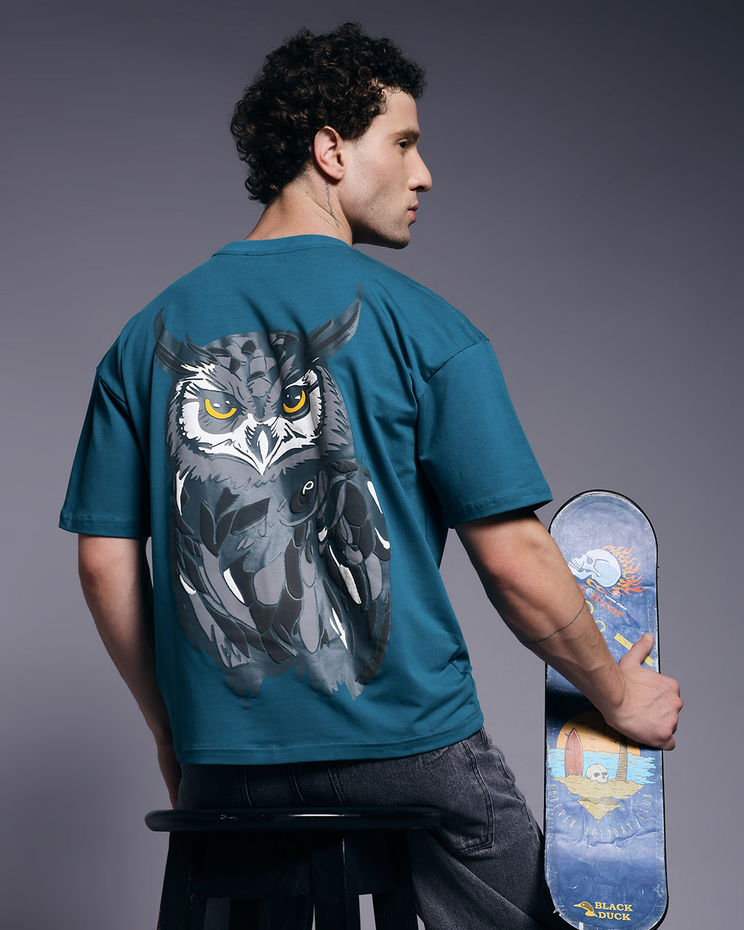 Owl Guardian Tee – Teal Edition