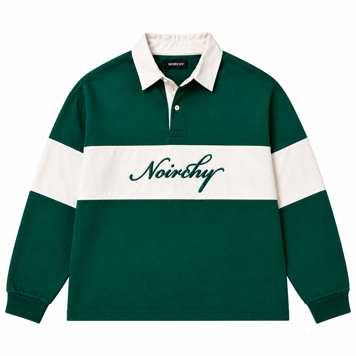 Noirchy Heritage Rugby Polo-Green