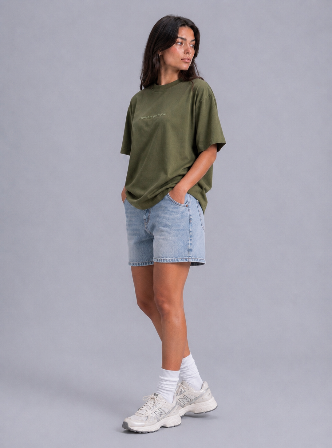 Owned By None Tee-Olive Green