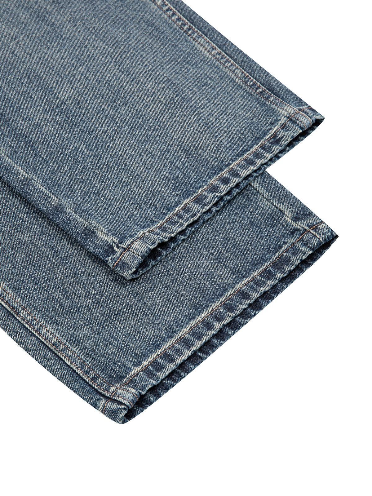 Vintage Wash Straight-Leg Jeans