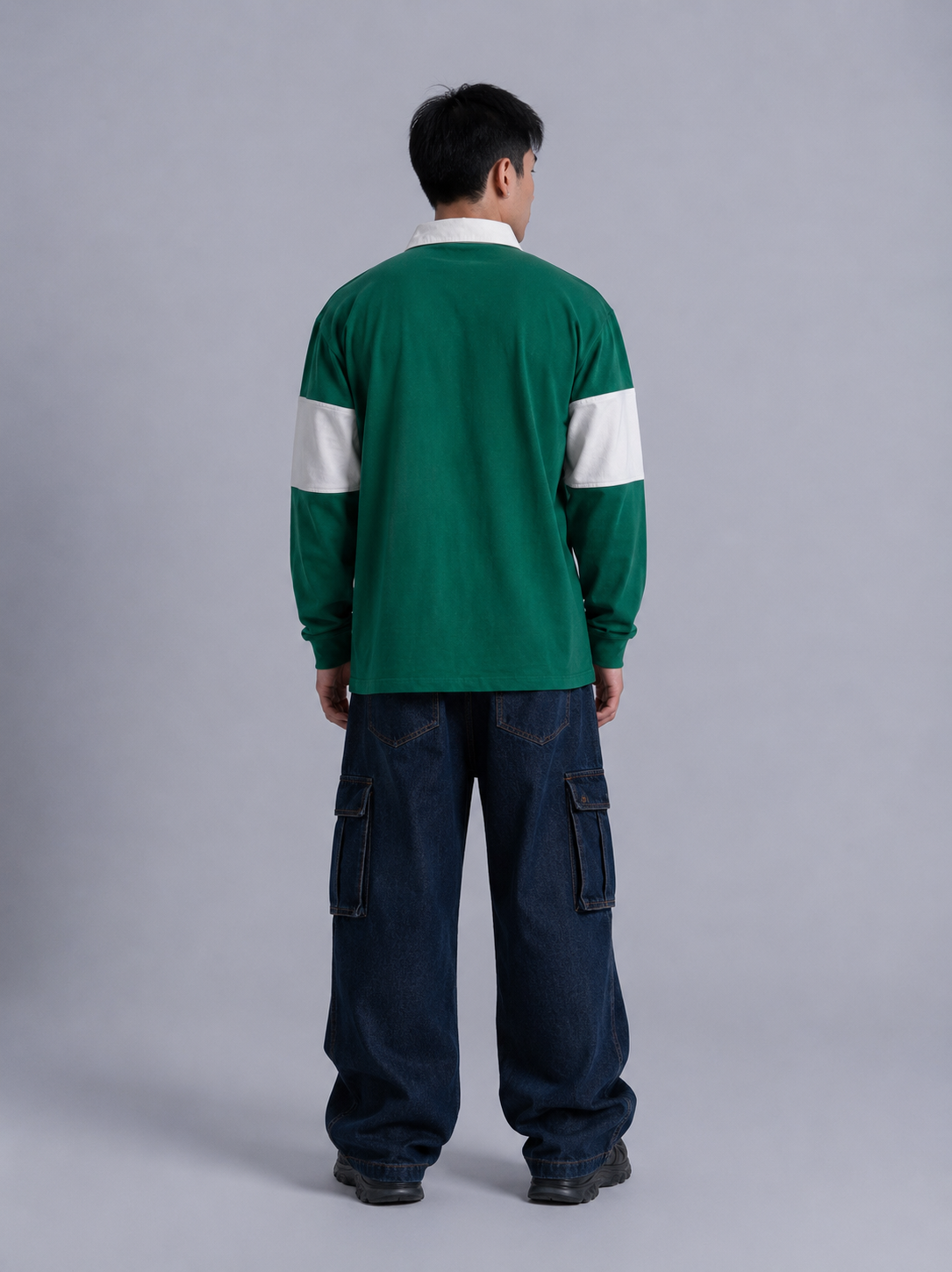Noirchy Heritage Rugby Polo-Green