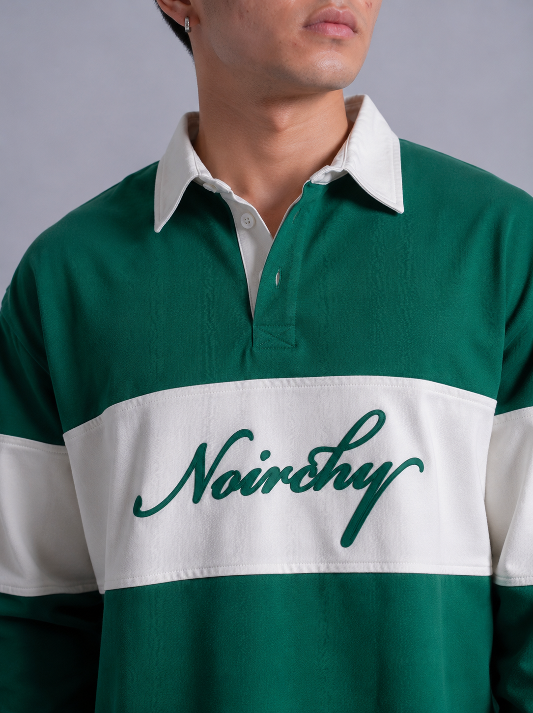Noirchy Heritage Rugby Polo-Green