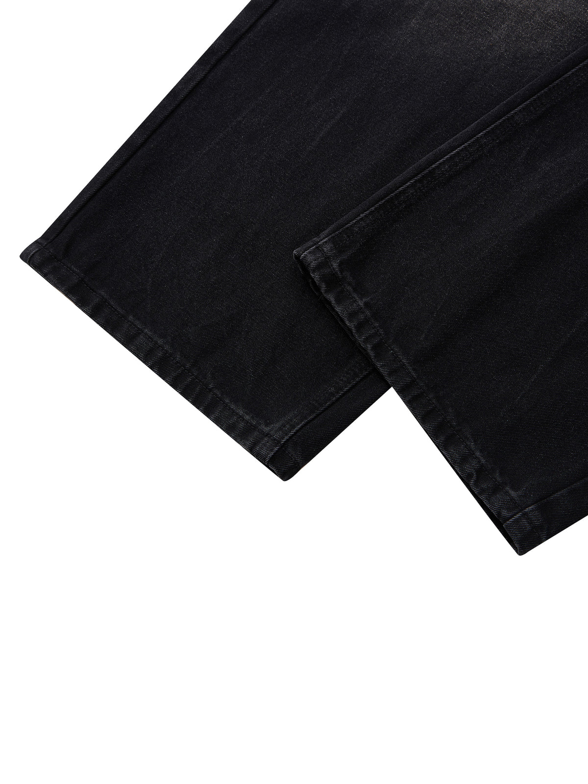 Vintage Wash Wide-leg Jeans