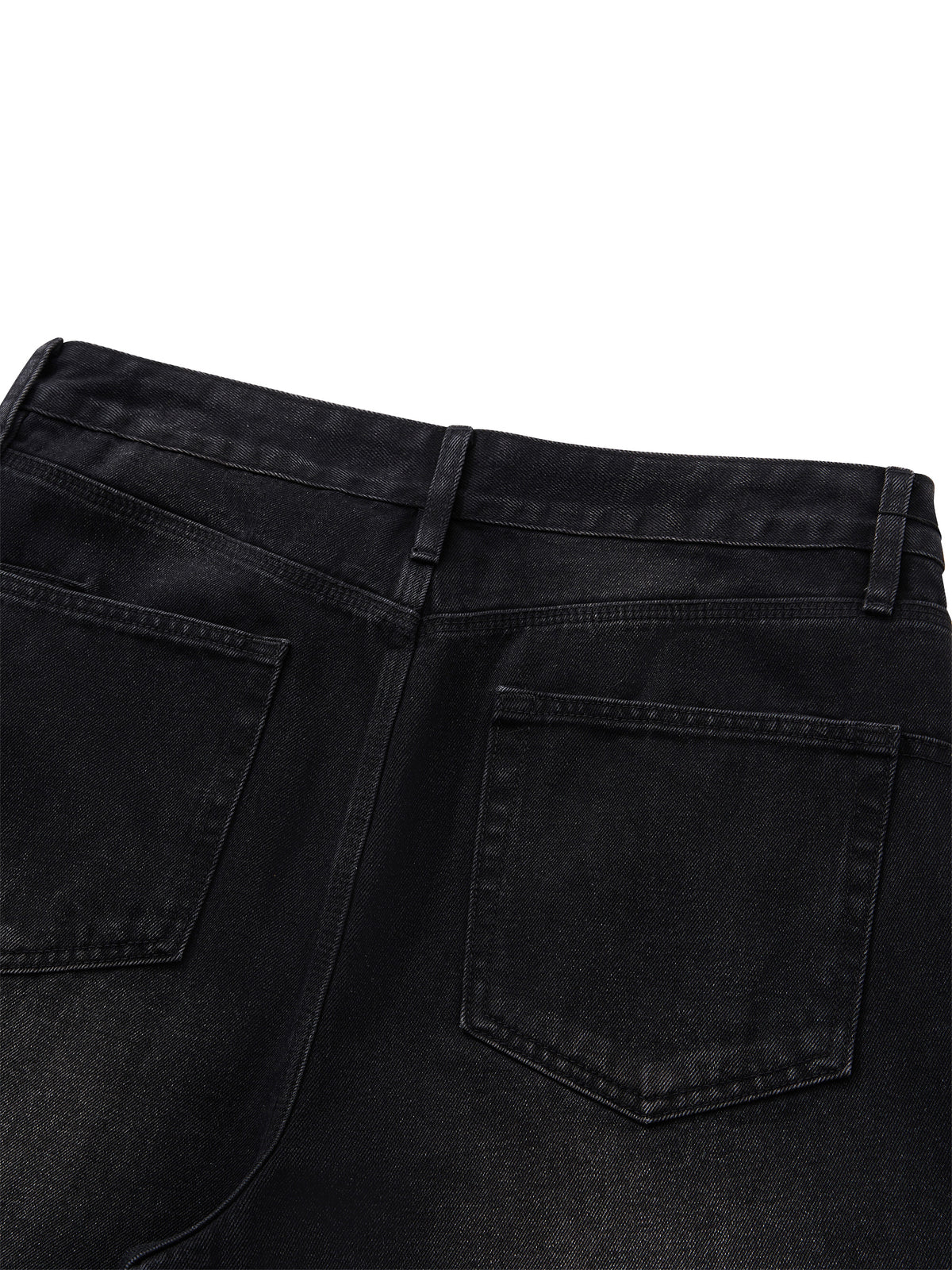 Vintage Wash Wide-leg Jeans