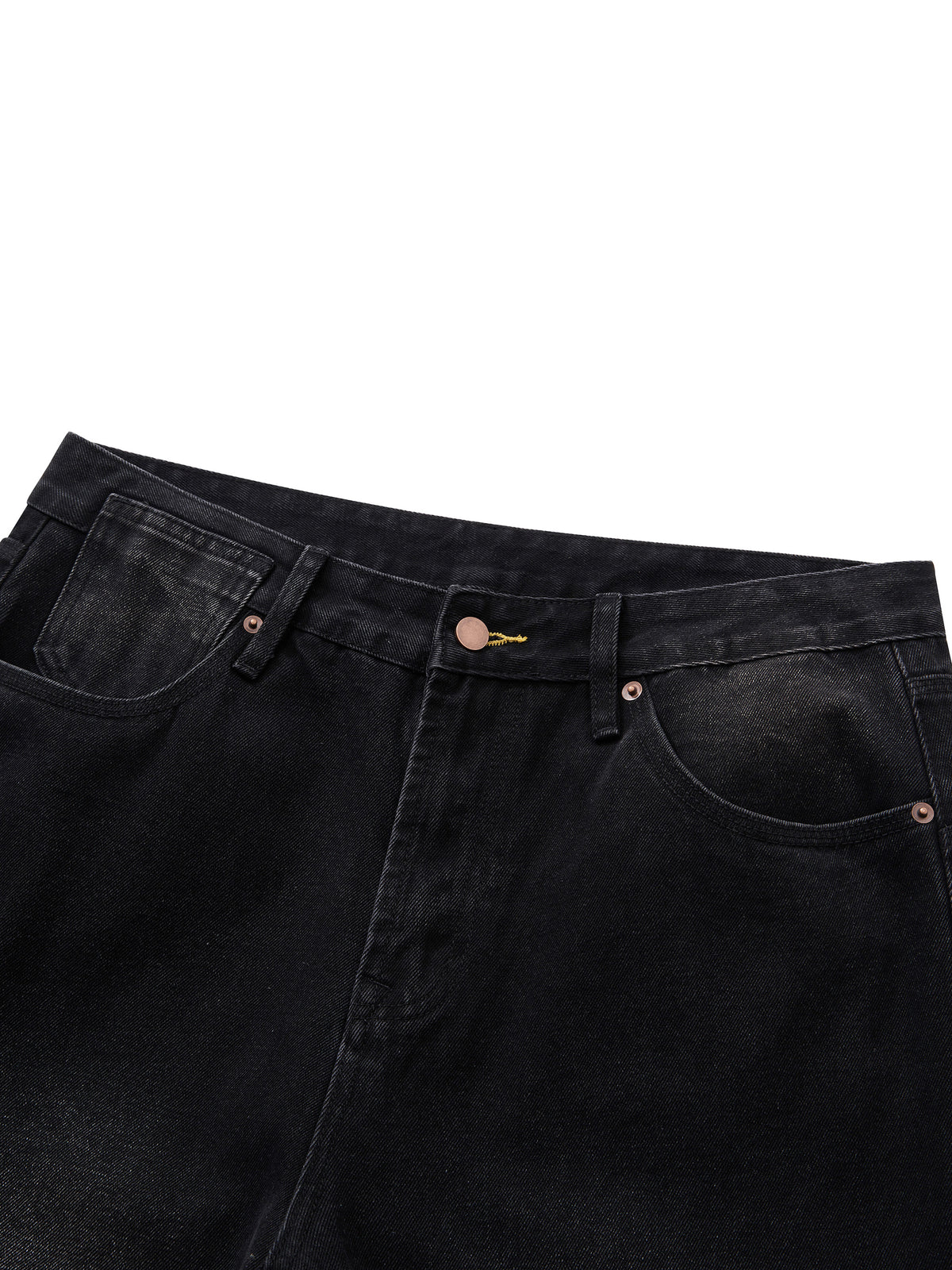 Vintage Wash Wide-leg Jeans